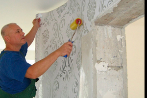Штукатурка под обои 